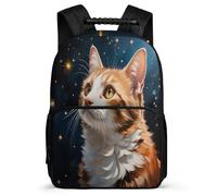 TPISLI Sac Scolaire Chat CM1 CM2 pour Filles Garçons Sac Scolaire Animal Chaton 7-11 Ans Backpack, Poignée Solide Poches Latérales Loisirs Sorties