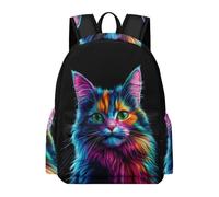 TPISLI Sac Scolaire Design Chaton Fille Garçon 9 Ans Cartable Animal Chat Primaire CE1 CE2 Sac à Dos Imperméable Durable pour École Voyage Promenade, School Bag Rentrée Scolaire et Cadeau