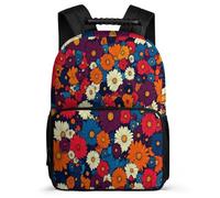 TPISLI Sac Scolaire Design Fleurs Cp Ce1 pour Filles, Cartable Thème Plante Sac à Dos Enfants, Bookbag, Tissu 1680D, Détails en Feutre, Rentrée Voyage