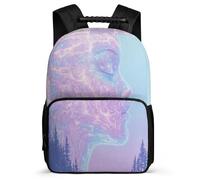 TPISLI Sac Scolaire Face Art Motif pour Garçons Filles 6-11 Ans Sac Scolaire 3D Imprimé CE1 CE2 Daypack, Détails en Feutre Dos Rembourré Cadeau de Rentrée