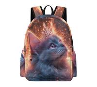 TPISLI Sac Scolaire Motif Chat Fille Garçon 9 Ans Cartable Animal Chaton Primaire CE1 CE2 Sac à Dos Imperméable Durable pour École Voyage Promenade, School Bag Rentrée Scolaire et Cadeau