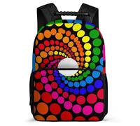 TPISLI Sac Scolaire Polka Dots pour Garçons Filles 5-10 Ans Sac Collège Colourful 3D CP CE1 Backpack, Dos Rembourré Détails en Feutre Rentrée Scolaire