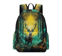 TPISLI Sac Scolaire Renne Thème Garçons CP CE1 Cartable Élan Filles 7-11 Ans Sac à Dos Léger Imperméable pour Loisirs Sorties et Usage Quotidien École Voyage Cours