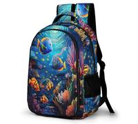 TPISLI Sacs À Dos Pour L'école,CArtable Enfant Vie Marine, Sac Poisson D'école De Loisirs Sac Quotidienne De Loisirs D'école Cadeaux D'anniversaire Pour Enfants