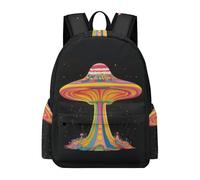 TPISLI Voituretable Ciel étoilé OVNI Garcon Primaire, Sac À Dos Vaisseau spatial Pour Filles CP CE1 CE2 CM1 CM2, Sac Ecole Garcon Pour École, Voyages Et Un Usage Quotidien
