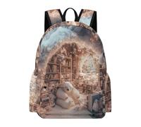 TPISLI Voituretable Filles Primaire CE2 CM1 CM2, Sacs D'école Beau Hiver Thème Pour Garçon Sac Neige Scène Sac À Dos Loisir Pour Enfants Mignon, Sacs Ecole Fille Collège