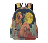 TPISLI Voituretable Garçon Mode Primaire, Sac À Dos Kawaii Pour Filles 6-10 Ans CP CE1 CE2 CM1 CM2, Sac D'école Beau Lune, Idéal Rentrée Scolaire