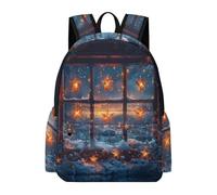 TPISLI Voituretable Hiver Thème Garcon Primaire, Sac À Dos Beau Neige Scène Pour Filles CP CE1 CE2 CM1 CM2, Sac Ecole Garcon Pour École, Voyages Et Un Usage Quotidien