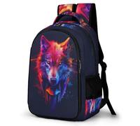 TPISLI Wolf Loups Personnalisé En 3D Sac À Dos Enfants, Léger CArtable Garçons Filles Collège Primaire Imperméable Animal Sac A Dos Scolaire Pour Adolescents Voyage Loisir