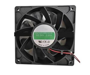 TPKMVGAP Ventilateur de Refroidissement DZ12038B24UA 120 mm 24 V 2,00 A 120 x 120 x 38 mm(Black Plug)