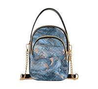 tplaotee A Closeup Of An Abstract Marble Pattern Sac à main en cuir tendance pour femme avec plusieurs poches Sac à main cadeau d'anniversaire pour femme