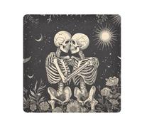 tplaotee Boho Moon Stars Love Trousse de maquillage autocollante en tissu pour appareil photo Taille 55,1 x 55,1 cm