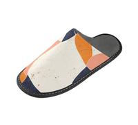 tplaotee Chaussons simples et minimalistes en marbre pour femme avec mousse à mémoire de forme pour la maison, la chambre à coucher