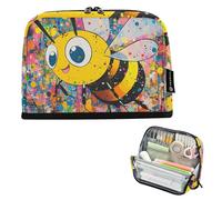 tplaotee Chic Bee Trousse à crayons de grande capacité Organiseur de bureau portable pour Preppy Elementary bolso para herramientas