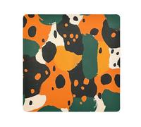 tplaotee Coloré rustique imprimé léopard sac de maquillage tissu organisateurs enveloppant objectif appareil photo tissu emballage pour l'organisation taille 55,1 x 55,1 cm