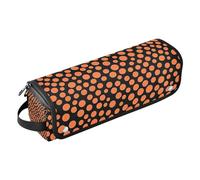 tplaotee Étui de voyage 2 en 1 pour fer à friser et tapis résistant à la chaleur avec fermeture éclair pour fer à friser, fer à friser, sèche-cheveux, sac de voyage Fossa corail à pois, Fossa Corail à