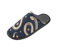 tplaotee Golden Snakes Pantoufles chaudes pour femme avec mousse à mémoire de forme pour la maison, la chambre à coucher, Serpents dorés, 40/41 EU