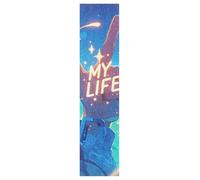 tplaotee Hand Gesture Two Fingers Up My Life Grip Tape Design Bubble Free Fusion Grip Tape pour Scooters Cruiser Skateboard 83 x 22,9 cm