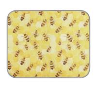 tplaotee Honeybee Goodluck Summer Lit rafraîchissant pour chien Tapis auto-rafraîchissant pour chiens d'extérieur pour hamster portable Mantas frías para Perros M