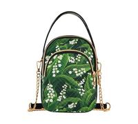 tplaotee Lily Of The Valley Beauty Summer Flowers Sac à bandoulière tendance pour femme avec plusieurs poches pour l'automne