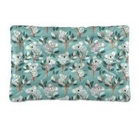 tplaotee Matelas lavable en forme de koala bleu écume de mer pour animal domestique, antidérapant, doux et confortable, tapis de niche pour chiens de grande taille, taille moyenne et grande, 91,4 x 61
