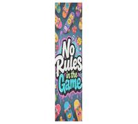 tplaotee No Rules in The Game Wildstyle Graffti Bande antidérapante pour skateboard Cruiser Board 83 x 22,9 cm