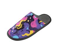 tplaotee Pantoufles d'intérieur chaudes pour femme avec mousse à mémoire de forme pour la maison, la chambre à coucher, Couleur camouflage, 36/37 EU