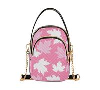 tplaotee Peach Maples Sac à main tendance pour femme avec plusieurs poches pour le travail Blanc