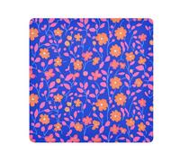 tplaotee Petites fleurs de corail fond bleu sac de maquillage pochettes en tissu organisateur de voyage enveloppant objectif appareil photo maquillage pour femme taille 55,1 x 55,1 cm