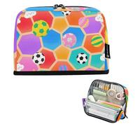 tplaotee Pochettes à crayons colorées de grande capacité avec fermeture éclair - Organiseur de papeterie pour infirmière et école préparatoire