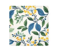 tplaotee Porte-maquillage autocollant vintage à motifs floraux et feuilles vertes - Organiseur de voyage - Organiseur de voyage pour objectif d'appareil photo - Organisateur de cosmétiques pour voyage