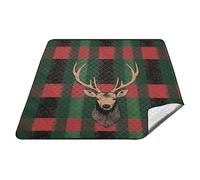 tplaotee Red Green Eer Panier de pique-nique imperméable résistant à l'eau Tapis de plage Camp pour femme 30 ans Cadeau manta para parque
