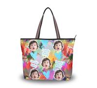 tplaotee Sac à main à fermeture éclair en tissu de soie pour femme - Image personnalisée pratique sur les sacs à main à bandoulière pour femme (senario) - Taille : 15,7 x 11,4 - Rendu floral 3D