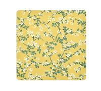 tplaotee Sac de voyage autocollant magique avec fleurs jaunes et vertes - Organiseur de maquillage pour appareil photo - Taille 55,1 x 55,1 cm