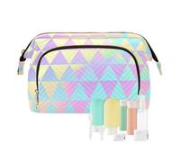 tplaotee Sac de voyage imperméable pour femme avec triangle arc-en-ciel dégradé de couleur, Triangle arc-en-ciel dégradé de couleur, 1 size