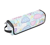 tplaotee Sac de voyage pour outils de cheveux chauds et tapis résistant à la chaleur, étui de transport portable pour fers plats, lisseurs, fers à friser, robe de princesse, couronne, dessin animé,