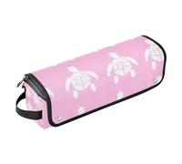 tplaotee Sac de voyage pour outils de cheveux pour femme avec tapis de fer, étui de transport pour fer à friser plat, organiseur étanche pour fers plats, lisseurs, fers à friser, silhouette de tortue,