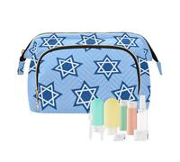 tplaotee Star Of David Hanukkah Trousse de maquillage légère pour grand maquillage, Star Of David Hanukkah, 1 size