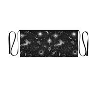 tplaotee Tablier de serveur noir gothique tarot astrologie 30,5 cm tablier de service imperméable