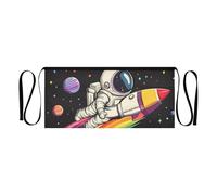 tplaotee Tablier de serveuse Astronaute Rainbow Planet Tabliers courts 30,5 cm Petit tablier de service imperméable