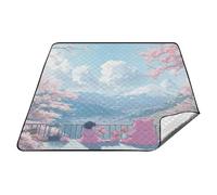 tplaotee Tapis de jeu imperméable en forme d'ours mignon de dessin animé XXL pour l'intérieur et l'extérieur Couverture de pique-nique pour femme Cadeau de printemps mantas para dia de campo