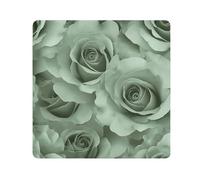 tplaotee Trousse de maquillage autocollante avec roses vertes pour la Saint Valentin, organiseurs de maquillage, organiseurs pour appareil photo, objectif, organiseurs cosmétiques pour voyage, taille