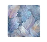 tplaotee Trousse de maquillage portable élégante avec plumes bleues de rêve, pochette de rangement pour appareil photo, objectif, sac de rangement pour femme, taille 55,1 x 55,1 cm