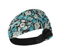 tplaotee William Morris Bandeau élastique anti-transpiration pour yoga, cyclisme, maquillage, lavage du visage