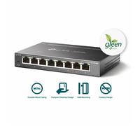 TP-Link Omada DS108GE V1 - Commutateur - intelligent - 8 x 10/100/1000Base-T - de bureau, fixation murale G
