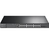 TP-Link Omada SG3428XMP commutateur réseau Géré L2+ Gigabit Ethernet (10/100/1000) Connexion Ethernet, supportant l'alimentation via ce port (PoE) 1U Noir