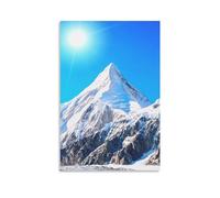 TPLLPK Poster décoratif sur toile du Mont Everest, affiches murales et impression d'art moderne pour chambre à coucher (40 x 60 cm)