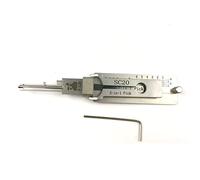 TPM Go Décodeur de clé Lish I 2 en 1 et outil de crochetage - Outil de verrouillage de clé - Multifonction - Kits d'entretien en acier inoxydable - Kit de réparation pour serrure de maison civile