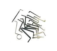 TPM Go Kit d'outils de crochetage de serrure 18 pièces pour serrure européenne, levier de crochetage en acier inoxydable