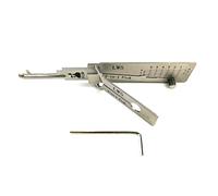 TPM Go Lish Décodeur de clé 2 en 1 et outil de crochetage de clé multifonction en acier inoxydable Kit de réparation d'entretien pour serrure de maison civile (LW5)